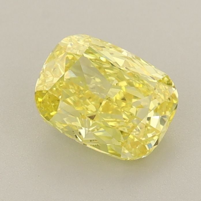 Loose Diamond - CUSHION BRILLIANT 1.04ct Fancy Vivid Yellow VVS2: Loose Diamond - CUSHION BRILLIANT 1.04ct Fancy Vivid Yellow VVS2 Source: This is a real non-mined Diamond that has been grown in a lab Shape: CUSHION BRILLIANT Carats: 1.04 Color: Fancy Vivid Yellow C
