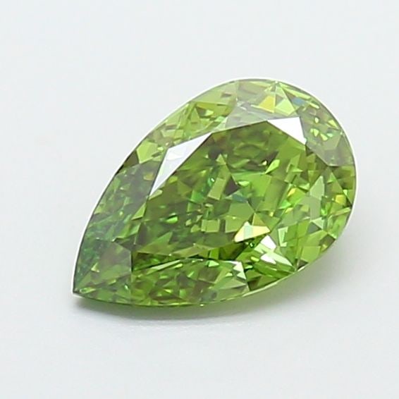 Loose Diamond - PEAR 1.06ct Fancy Vivid Green VVS2: Loose Diamond - PEAR 1.06ct Fancy Vivid Green VVS2 Source: This is a real non-mined Diamond that has been grown in a lab Shape: PEAR Carats: 1.06 Color: Fancy Vivid Green Certification: IGI Video: