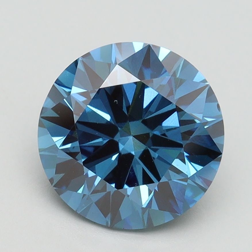 Ideal Loose Diamond - ROUND 2.5ct Fancy Vivid Blue VS1 (1 of 1)