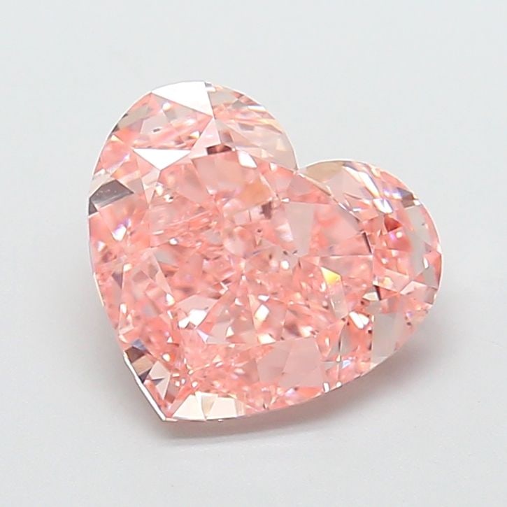 Loose Diamond - HEART 4.08ct Fancy Vivid Pink VS2: Loose Diamond - HEART 4.08ct Fancy Vivid Pink VS2 Source: This is a real non-mined Diamond that has been grown in a lab Shape: HEART Carats: 4.08 Color: Fancy Vivid Pink Certification: IGI Video: