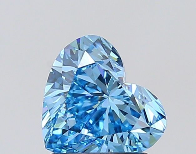 Loose Diamond - HEART 1.5ct Fancy Vivid Blue VS1: Loose Diamond - HEART 1.5ct Fancy Vivid Blue VS1 Source: This is a real non-mined Diamond that has been grown in a lab Shape: HEART Carats: 1.5 Color: Fancy Vivid Blue Certification: IGI Video: