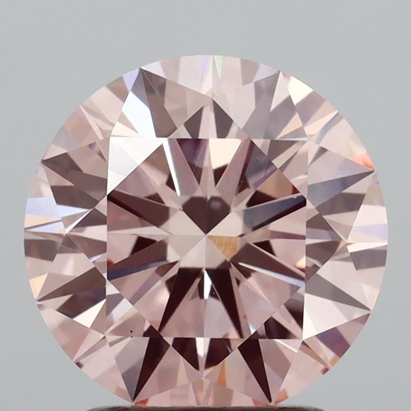 Ideal Loose Diamond - ROUND 2.03ct Fancy Brownish Pink VS1: Ideal Loose Diamond - ROUND 2.03ct Fancy Brownish Pink VS1 Source: This is a real non-mined Diamond that has been grown in a lab Shape: ROUND Carats: 2.03 Color: Fancy Brownish Pink Certification: IGI