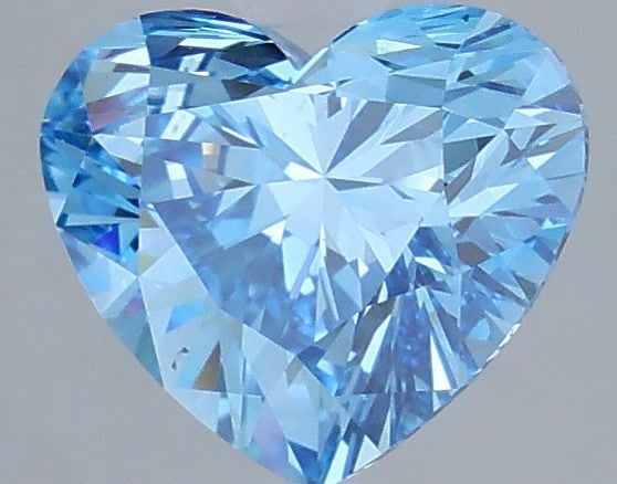 Loose Diamond - HEART 2.0ct Fancy Vivid Blue VS2: Loose Diamond - HEART 2.0ct Fancy Vivid Blue VS2 Source: This is a real non-mined Diamond that has been grown in a lab Shape: HEART Carats: 2.0 Color: Fancy Vivid Blue Certification: IGI Video: Video