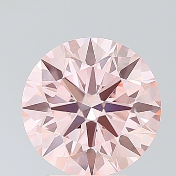 Ideal Loose Diamond - ROUND 3.01ct Fancy Pink VS2: Ideal Loose Diamond - ROUND 3.01ct Fancy Pink VS2 Source: This is a real non-mined Diamond that has been grown in a lab Shape: ROUND Carats: 3.01 Color: Fancy Pink Certification: IGI Video: Video