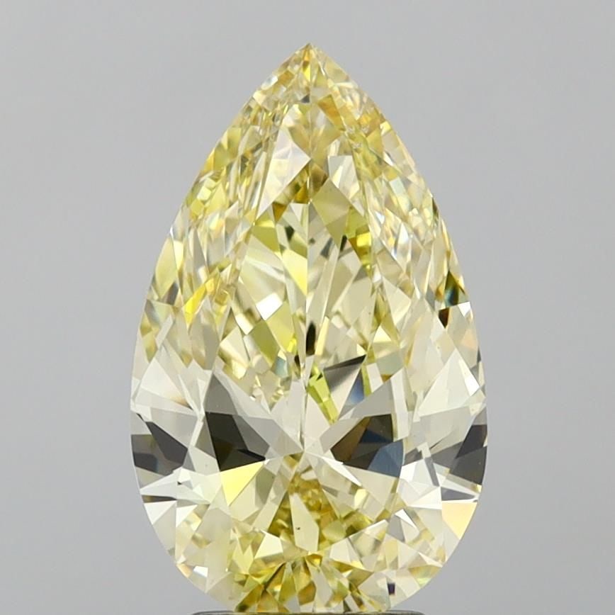 Loose Diamond - PEAR 3.02ct Fancy Intense Yellow VS1: Loose Diamond - PEAR 3.02ct Fancy Intense Yellow VS1 Source: This is a real non-mined Diamond that has been grown in a lab Shape: PEAR Carats: 3.02 Color: Fancy Intense Yellow Certification: IGI Video
