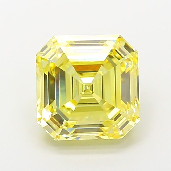 Loose Diamond - ASSCHER 5.07ct Fancy Intense Yellow VVS2: Loose Diamond - ASSCHER 5.07ct Fancy Intense Yellow VVS2 Source: This is a real non-mined Diamond that has been grown in a lab Shape: ASSCHER Carats: 5.07 Color: Fancy Intense Yellow Certification: IG