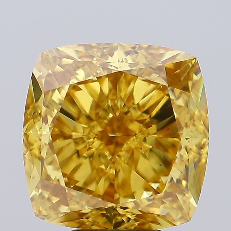 Loose Diamond - CUSHION MODIFIED 7.07ct Fancy Vivid Yellow VS2: Loose Diamond - CUSHION MODIFIED 7.07ct Fancy Vivid Yellow VS2 Source: This is a real non-mined Diamond that has been grown in a lab Shape: CUSHION MODIFIED Carats: 7.07 Color: Fancy Vivid Yellow Cert
