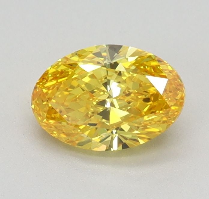 Loose Diamond - OVAL 0.56ct Fancy Vivid Yellow VS1: Loose Diamond - OVAL 0.56ct Fancy Vivid Yellow VS1 Source: This is a real non-mined Diamond that has been grown in a lab Shape: OVAL Carats: 0.56 Color: Fancy Vivid Yellow Certification: IGI Video: