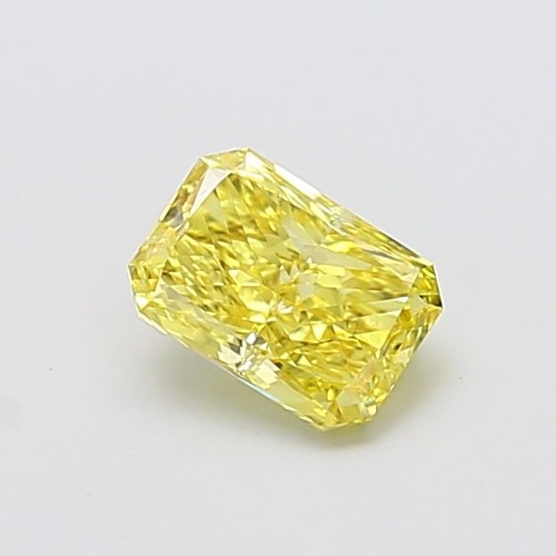 Loose Diamond - RADIANT 1.0ct Fancy Vivid Yellow VS2: Loose Diamond - RADIANT 1.0ct Fancy Vivid Yellow VS2 Source: This is a real non-mined Diamond that has been grown in a lab Shape: RADIANT Carats: 1.0 Color: Fancy Vivid Yellow Certification: IGI Video