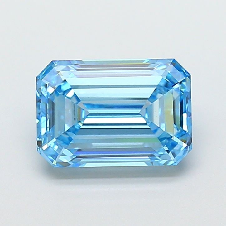 Loose Diamond - EMERALD 3.56ct Fancy Vivid Blue VS2: Loose Diamond - EMERALD 3.56ct Fancy Vivid Blue VS2 Source: This is a real non-mined Diamond that has been grown in a lab Shape: EMERALD Carats: 3.56 Color: Fancy Vivid Blue Certification: IGI Video: