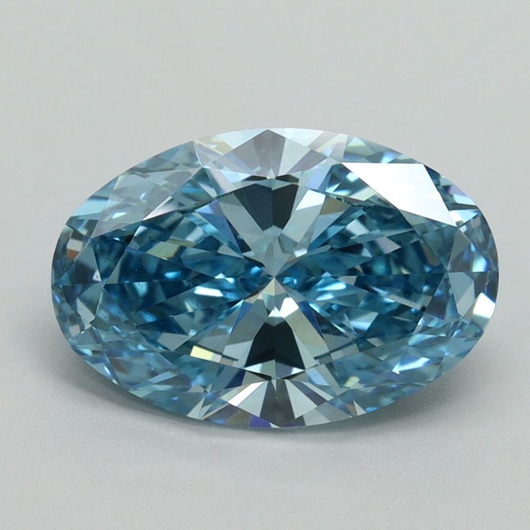 Loose Diamond - OVAL 3.02ct Fancy Vivid Blue VS1: Loose Diamond - OVAL 3.02ct Fancy Vivid Blue VS1 Source: This is a real non-mined Diamond that has been grown in a lab Shape: OVAL Carats: 3.02 Color: Fancy Vivid Blue Certification: IGI Video: Video
