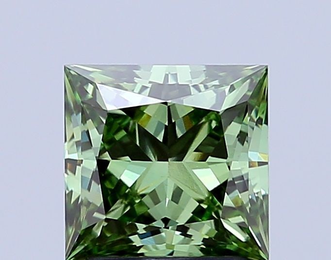 Loose Diamond - PRINCESS 2.05ct Fancy Vivid Green VVS2 (1 of 1)