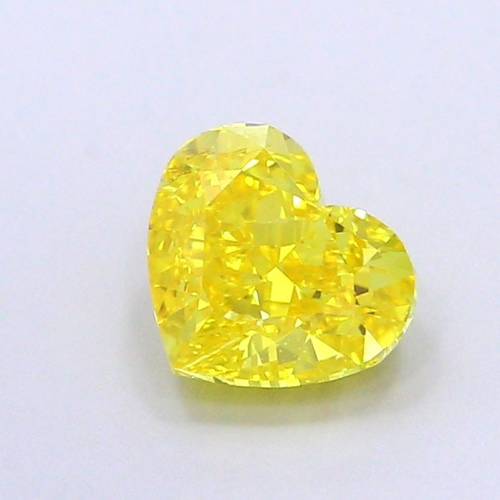 Loose Diamond - HEART 1.61ct Fancy Vivid Yellow VS1: Loose Diamond - HEART 1.61ct Fancy Vivid Yellow VS1 Source: This is a real non-mined Diamond that has been grown in a lab Shape: HEART Carats: 1.61 Color: Fancy Vivid Yellow Certification: IGI Video: