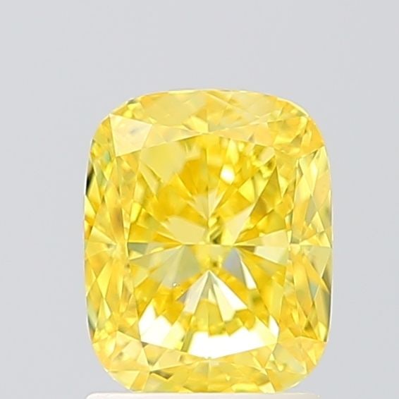 Loose Diamond - CUSHION MODIFIED 2.0ct Fancy Vivid Yellow VS1: Loose Diamond - CUSHION MODIFIED 2.0ct Fancy Vivid Yellow VS1 Source: This is a real non-mined Diamond that has been grown in a lab Shape: CUSHION MODIFIED Carats: 2.0 Color: Fancy Vivid Yellow Certif
