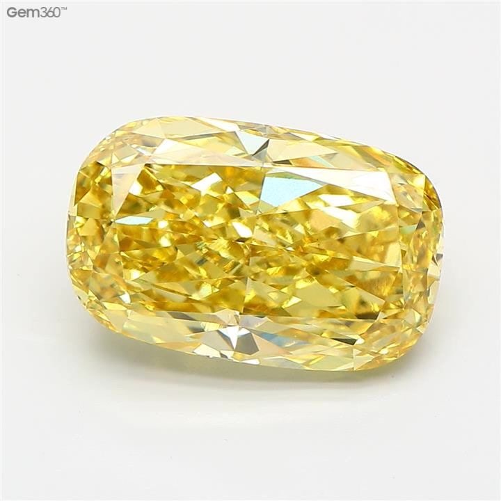 Loose Diamond - CUSHION MODIFIED 6.03ct Fancy Vivid Yellow VS1: Loose Diamond - CUSHION MODIFIED 6.03ct Fancy Vivid Yellow VS1 Source: This is a real non-mined Diamond that has been grown in a lab Shape: CUSHION MODIFIED Carats: 6.03 Color: Fancy Vivid Yellow Cert