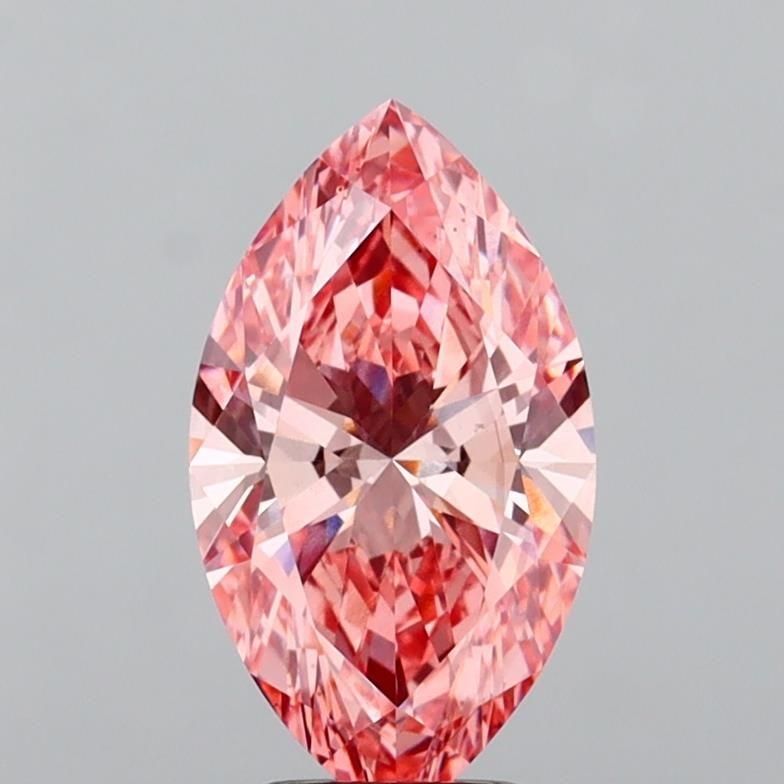 Loose Diamond - MARQUISE 3.02ct Fancy Vivid Pink VS1: Loose Diamond - MARQUISE 3.02ct Fancy Vivid Pink VS1 Source: This is a real non-mined Diamond that has been grown in a lab Shape: MARQUISE Carats: 3.02 Color: Fancy Vivid Pink Certification: IGI Video