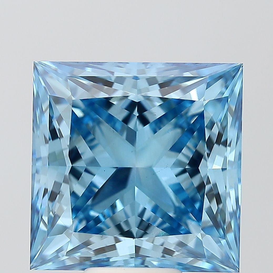Loose Diamond - PRINCESS 10.5ct Fancy Vivid Blue VS2 (1 of 1)