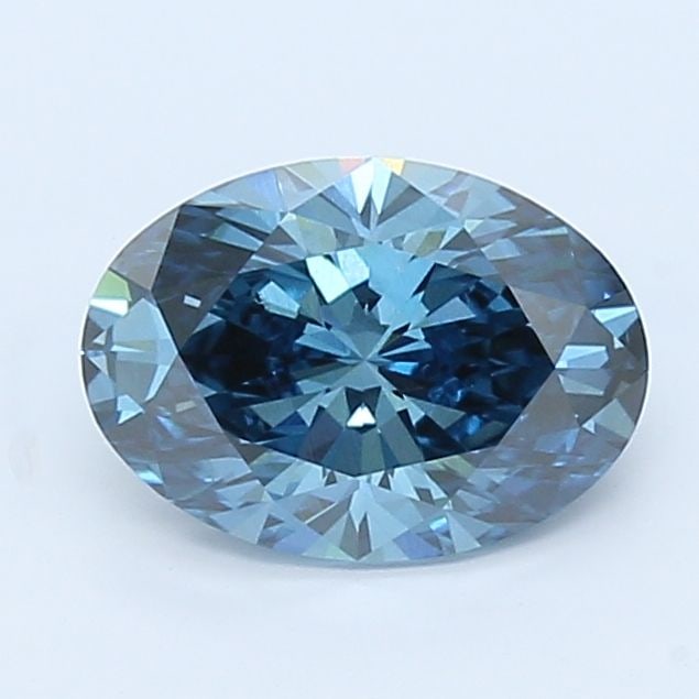 Loose Diamond - OVAL 1.91ct Fancy Intense Blue VS1: Loose Diamond - OVAL 1.91ct Fancy Intense Blue VS1 Source: This is a real non-mined Diamond that has been grown in a lab Shape: OVAL Carats: 1.91 Color: Fancy Intense Blue Certification: NONE Video: