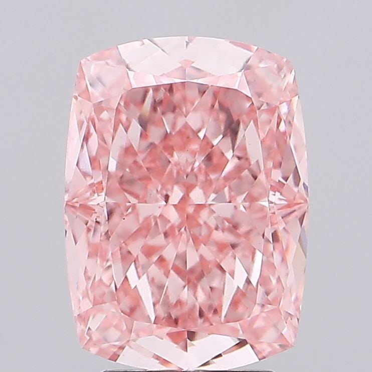 Loose Diamond - CUSHION MODIFIED 5.1ct Fancy Vivid Pink VS1: Loose Diamond - CUSHION MODIFIED 5.1ct Fancy Vivid Pink VS1 Source: This is a real non-mined Diamond that has been grown in a lab Shape: CUSHION MODIFIED Carats: 5.1 Color: Fancy Vivid Pink