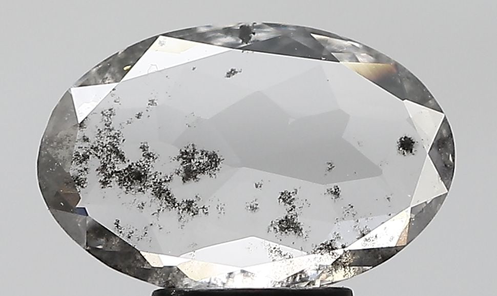 Loose Diamond - OVAL 1.23ct Salt and Pepper I1: Loose Diamond - OVAL 1.23ct Salt and Pepper I1 Source: This is a real non-mined Diamond that has been grown in a lab Shape: OVAL Carats: 1.23 Color: Salt and Pepper Certification: NONE Video: