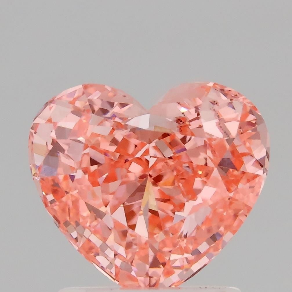 Loose Diamond - HEART 1.51ct Fancy Vivid Pink VS1: Loose Diamond - HEART 1.51ct Fancy Vivid Pink VS1 Source: This is a real non-mined Diamond that has been grown in a lab Shape: HEART Carats: 1.51 Color: Fancy Vivid Pink Certification: IGI Video: