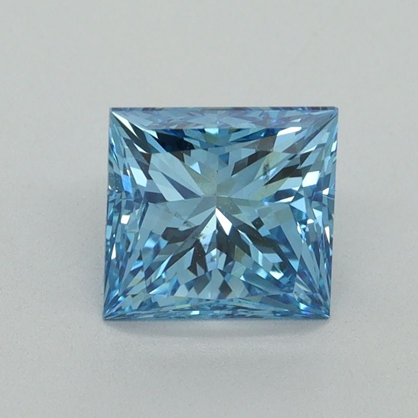 Loose Diamond - PRINCESS 1.5ct Fancy Vivid Blue VS2: Loose Diamond - PRINCESS 1.5ct Fancy Vivid Blue VS2 Source: This is a real non-mined Diamond that has been grown in a lab Shape: PRINCESS Carats: 1.5 Color: Fancy Vivid Blue Certification: IGI Video: