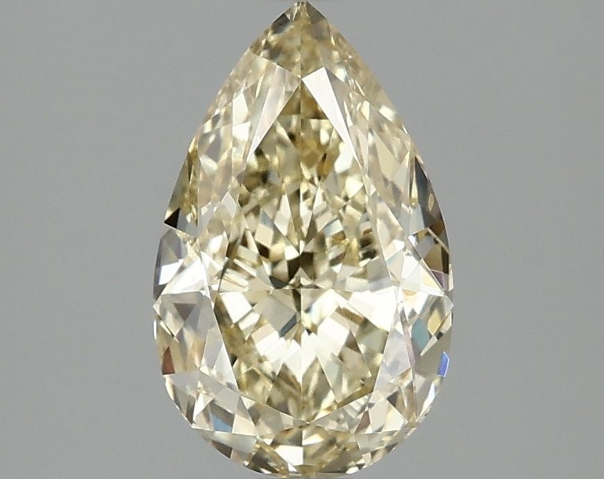 Loose Diamond - PEAR 2.1ct Fancy Intense Yellow VS2: Loose Diamond - PEAR 2.1ct Fancy Intense Yellow VS2 Source: This is a real non-mined Diamond that has been grown in a lab Shape: PEAR Carats: 2.1 Color: Fancy Intense Yellow Certification: IGI Video: