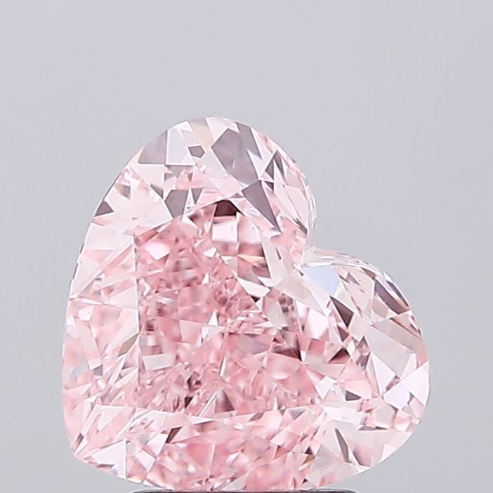 Loose Diamond - HEART 3.16ct Fancy Vivid Pink VS1: Loose Diamond - HEART 3.16ct Fancy Vivid Pink VS1 Source: This is a real non-mined Diamond that has been grown in a lab Shape: HEART Carats: 3.16 Color: Fancy Vivid Pink Certification: IGI Video: