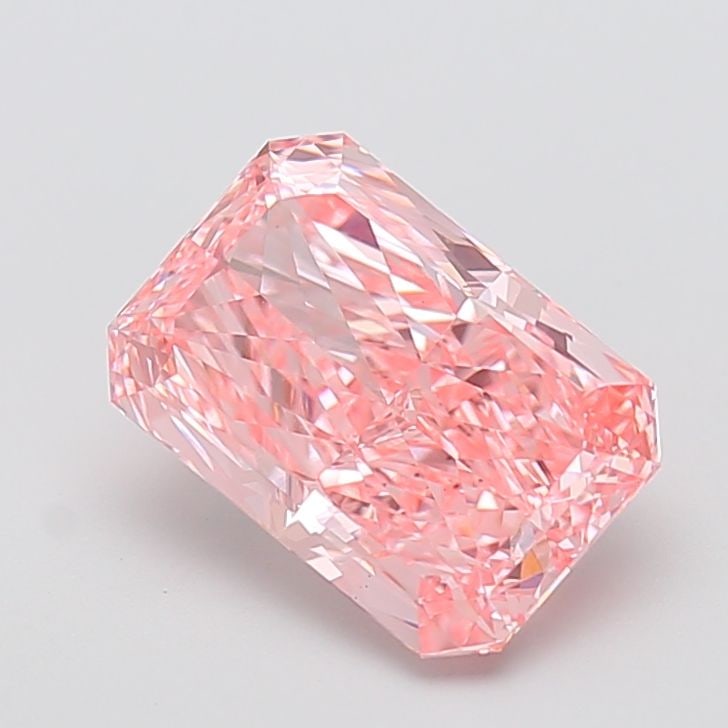 Loose Diamond - RADIANT 3.7ct Fancy Vivid Pink VS1: Loose Diamond - RADIANT 3.7ct Fancy Vivid Pink VS1 Source: This is a real non-mined Diamond that has been grown in a lab Shape: RADIANT Carats: 3.7 Color: Fancy Vivid Pink Certification: IGI Video: