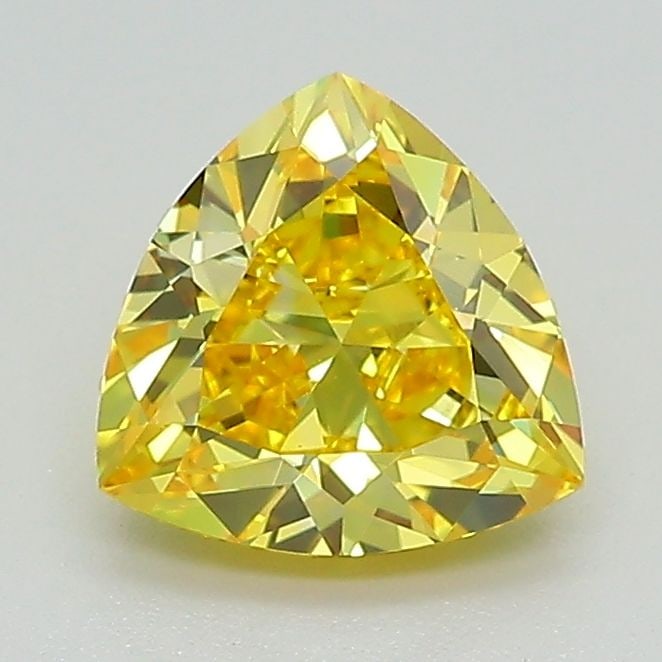 Loose Diamond - TRIANGULAR 1.31ct Fancy Intense Yellow VS1: Loose Diamond - TRIANGULAR 1.31ct Fancy Intense Yellow VS1 Source: This is a real non-mined Diamond that has been grown in a lab Shape: TRIANGULAR Carats: 1.31 Color: Fancy Intense Yellow Certificatio