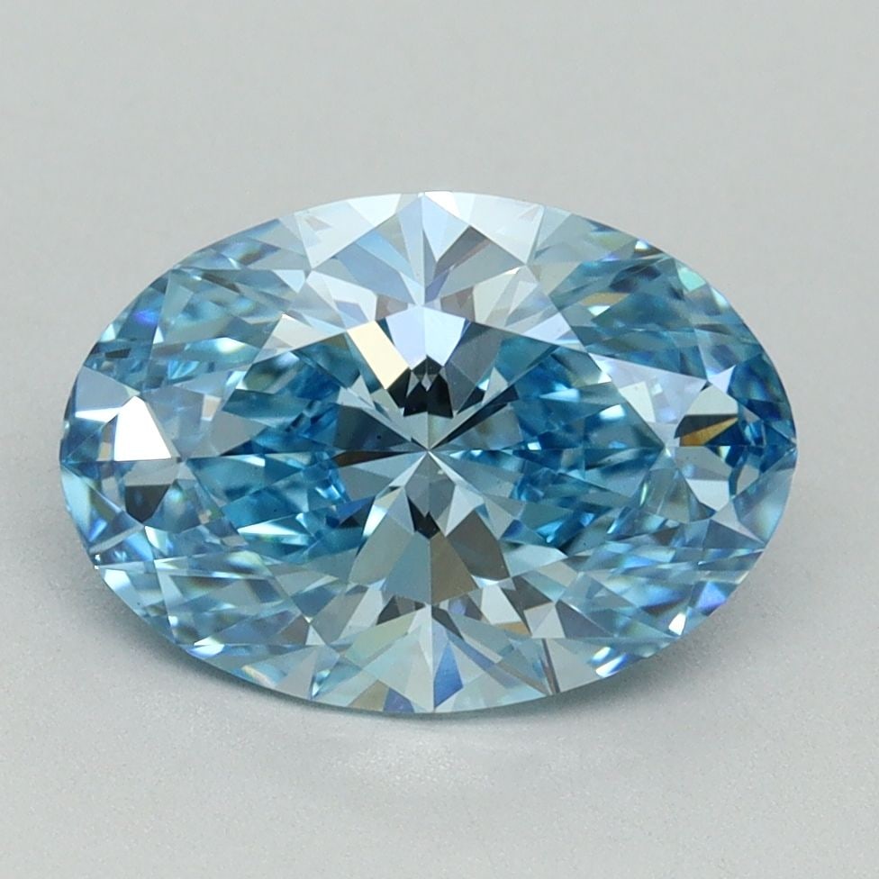 Loose Diamond - OVAL 2.51ct Fancy Vivid Blue VS1: Loose Diamond - OVAL 2.51ct Fancy Vivid Blue VS1 Source: This is a real non-mined Diamond that has been grown in a lab Shape: OVAL Carats: 2.51 Color: Fancy Vivid Blue Certification: IGI Video: Video