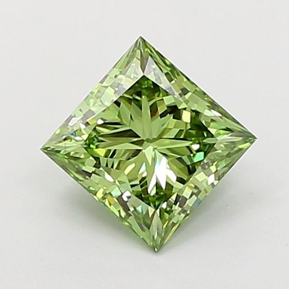 Loose Diamond - PRINCESS 1.52ct Fancy Vivid Green VS1: Loose Diamond - PRINCESS 1.52ct Fancy Vivid Green VS1 Source: This is a real non-mined Diamond that has been grown in a lab Shape: PRINCESS Carats: 1.52 Color: Fancy Vivid Green Certification: IGI
