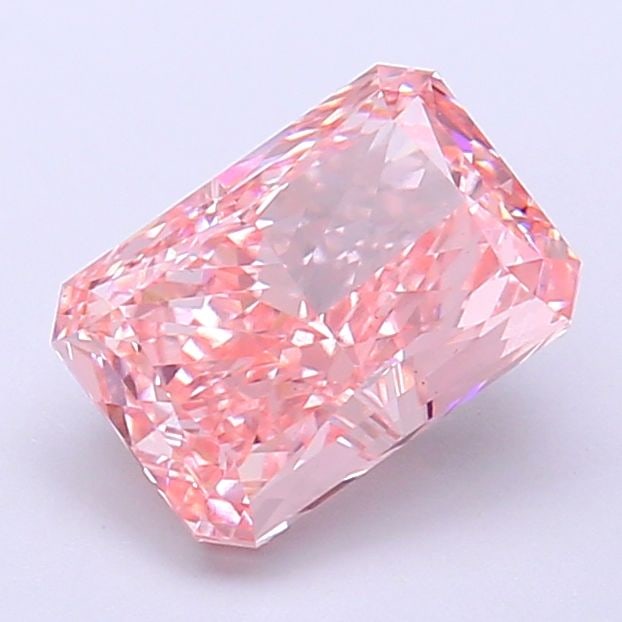 Loose Diamond - RADIANT 2.02ct Fancy Vivid Pink SI1: Loose Diamond - RADIANT 2.02ct Fancy Vivid Pink SI1 Source: This is a real non-mined Diamond that has been grown in a lab Shape: RADIANT Carats: 2.02 Color: Fancy Vivid Pink Certification: IGI Video: