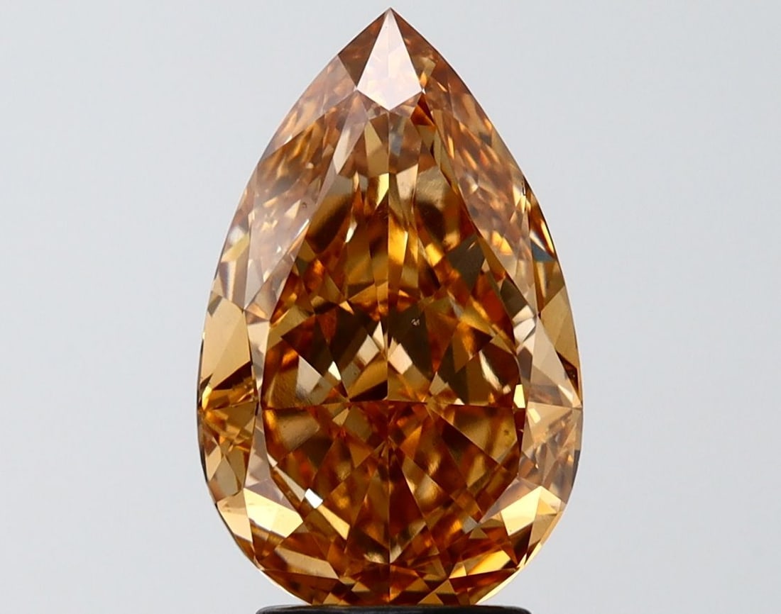 Loose Diamond - PEAR 3.52ct Fancy Light Brown VVS2 (1 of 1)