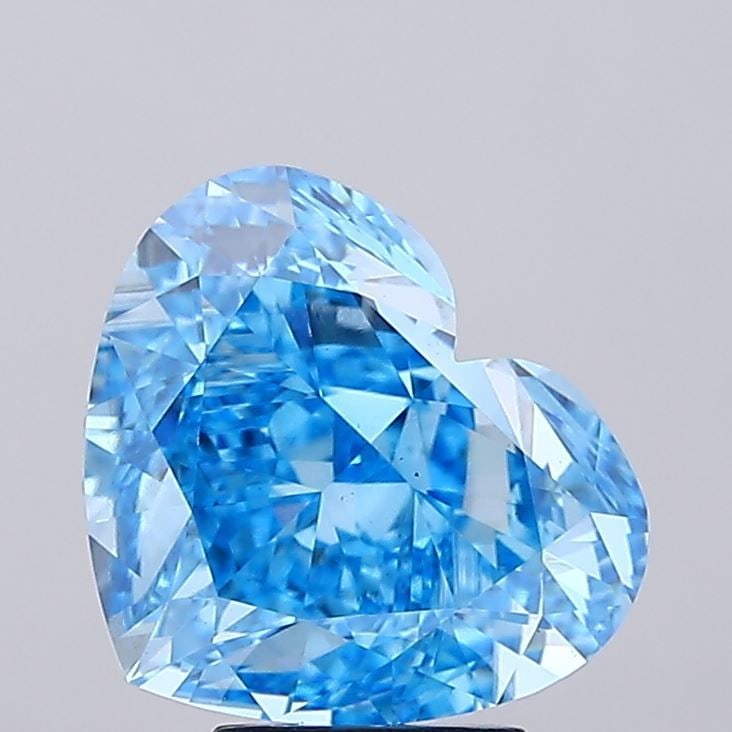 Loose Diamond - HEART 6.08ct Fancy Vivid Blue VS1: Loose Diamond - HEART 6.08ct Fancy Vivid Blue VS1 Source: This is a real non-mined Diamond that has been grown in a lab Shape: HEART Carats: 6.08 Color: Fancy Vivid Blue Certification: IGI Video: