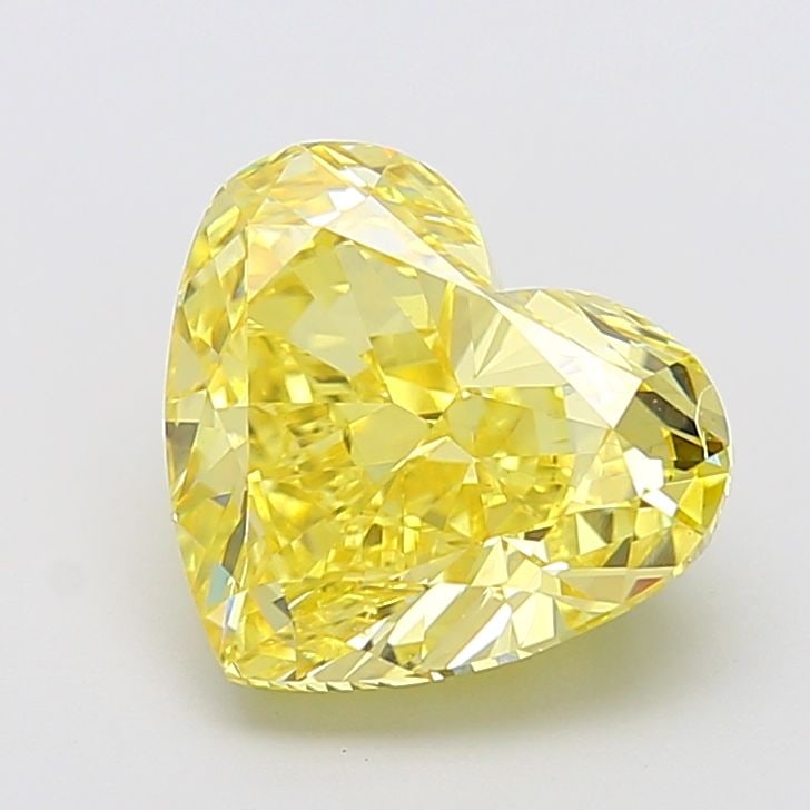 Loose Diamond - HEART 5.01ct Fancy Intense Yellow VS2: Loose Diamond - HEART 5.01ct Fancy Intense Yellow VS2 Source: This is a real non-mined Diamond that has been grown in a lab Shape: HEART Carats: 5.01 Color: Fancy Intense Yellow Certification: IGI Vid