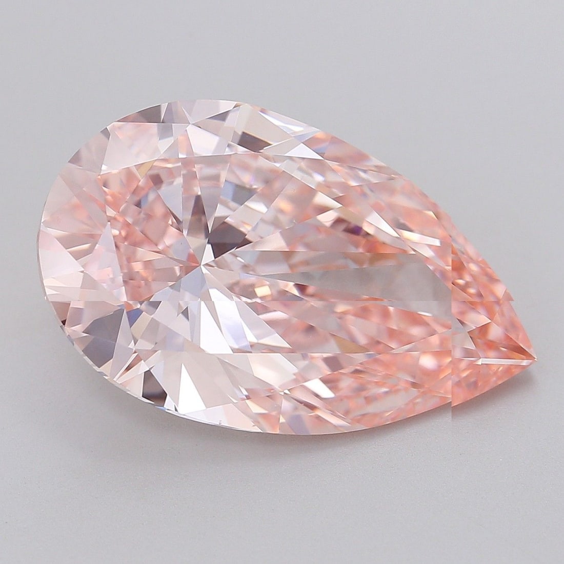 Loose Diamond - PEAR 15.0ct Fancy Intense Pink VS1: Loose Diamond - PEAR 15.0ct Fancy Intense Pink VS1 Source: This is a real non-mined Diamond that has been grown in a lab Shape: PEAR Carats: 15.0 Color: Fancy Intense Pink Certification: IGI Video: