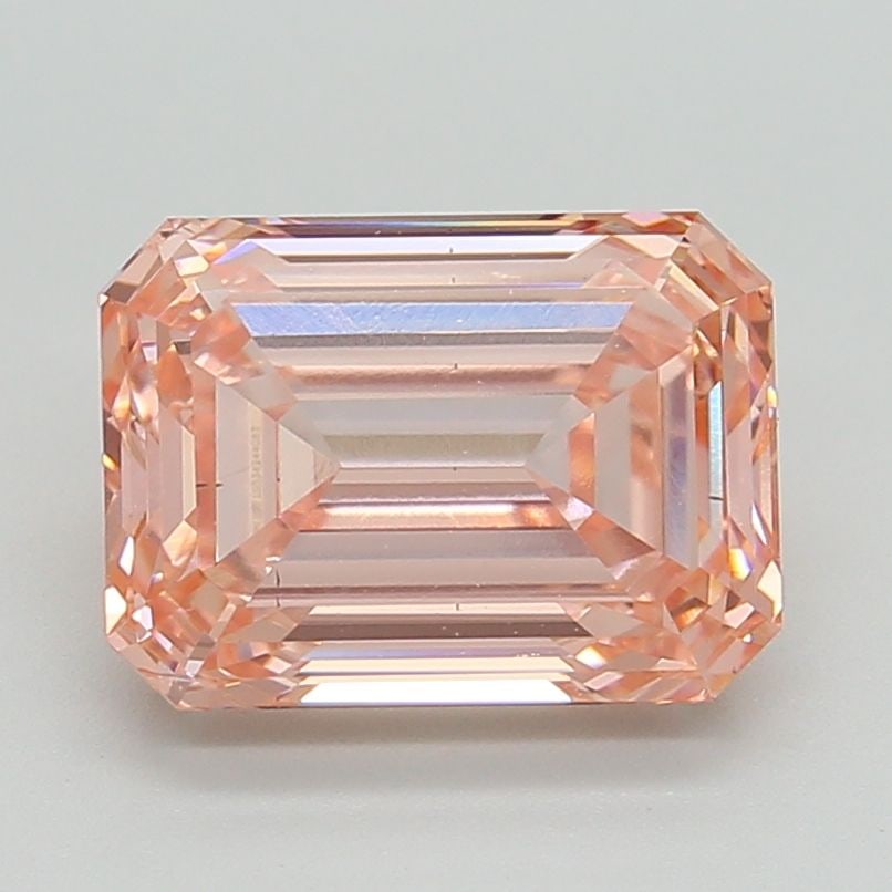 Loose Diamond - EMERALD 3.71ct Fancy Intense Pink VS2: Loose Diamond - EMERALD 3.71ct Fancy Intense Pink VS2 Source: This is a real non-mined Diamond that has been grown in a lab Shape: EMERALD Carats: 3.71 Color: Fancy Intense Pink Certification: IGI