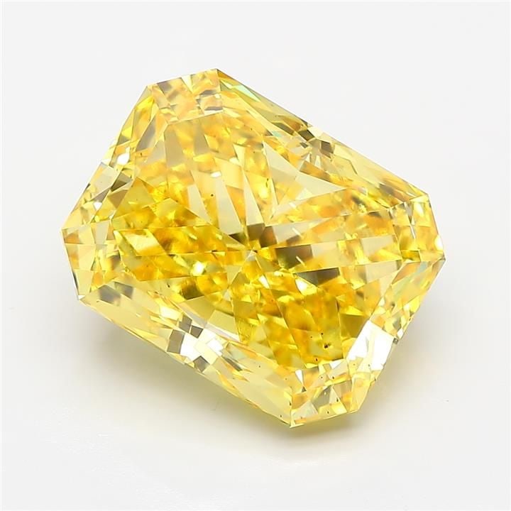 Loose Diamond - RADIANT 9.05ct Fancy Vivid Yellow VS2: Loose Diamond - RADIANT 9.05ct Fancy Vivid Yellow VS2 Source: This is a real non-mined Diamond that has been grown in a lab Shape: RADIANT Carats: 9.05 Color: Fancy Vivid Yellow Certification: IGI Vid