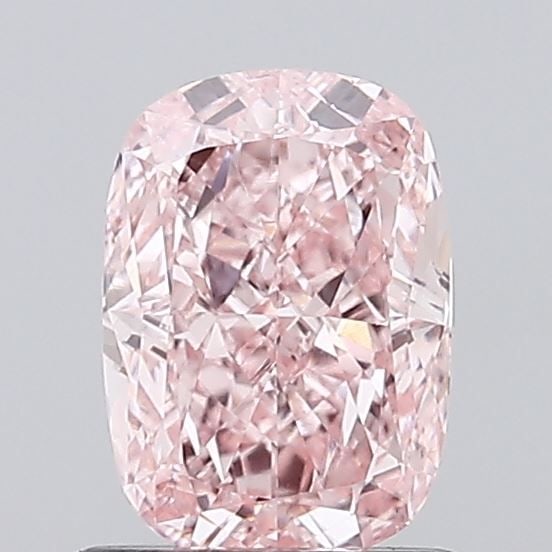 Loose Diamond - CUSHION MODIFIED 1.04ct Fancy Intense Pink VVS2: Loose Diamond - CUSHION MODIFIED 1.04ct Fancy Intense Pink VVS2 Source: This is a real non-mined Diamond that has been grown in a lab Shape: CUSHION MODIFIED Carats: 1.04 Color: Fancy Intense Pink Cer