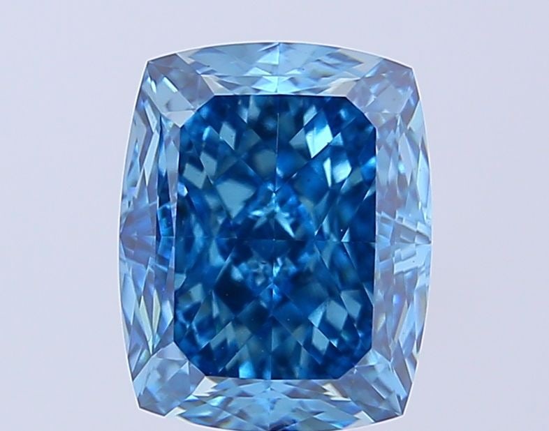 Loose Diamond - CUSHION MODIFIED 4.11ct Fancy Vivid Blue VS1 (1 of 1)