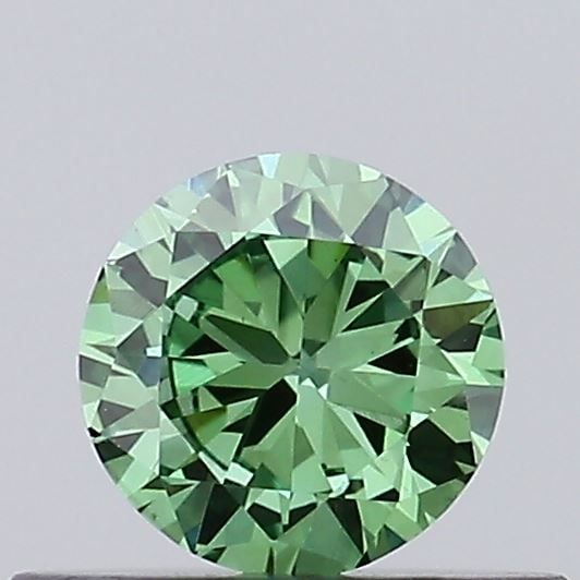 Loose Diamond - ROUND 0.32ct Fancy Vivid Green VS1: Loose Diamond - ROUND 0.32ct Fancy Vivid Green VS1 Source: This is a real non-mined Diamond that has been grown in a lab Shape: ROUND Carats: 0.32 Color: Fancy Vivid Green Certification: IGI Video:
