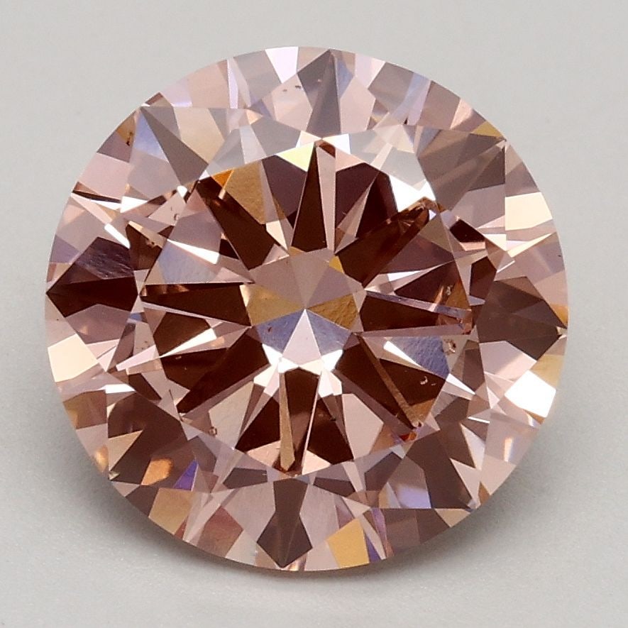 Loose Diamond - ROUND 2.51ct Fancy Intense Pink VS2: Loose Diamond - ROUND 2.51ct Fancy Intense Pink VS2 Source: This is a real non-mined Diamond that has been grown in a lab Shape: ROUND Carats: 2.51 Color: Fancy Intense Pink Certification: IGI Video: