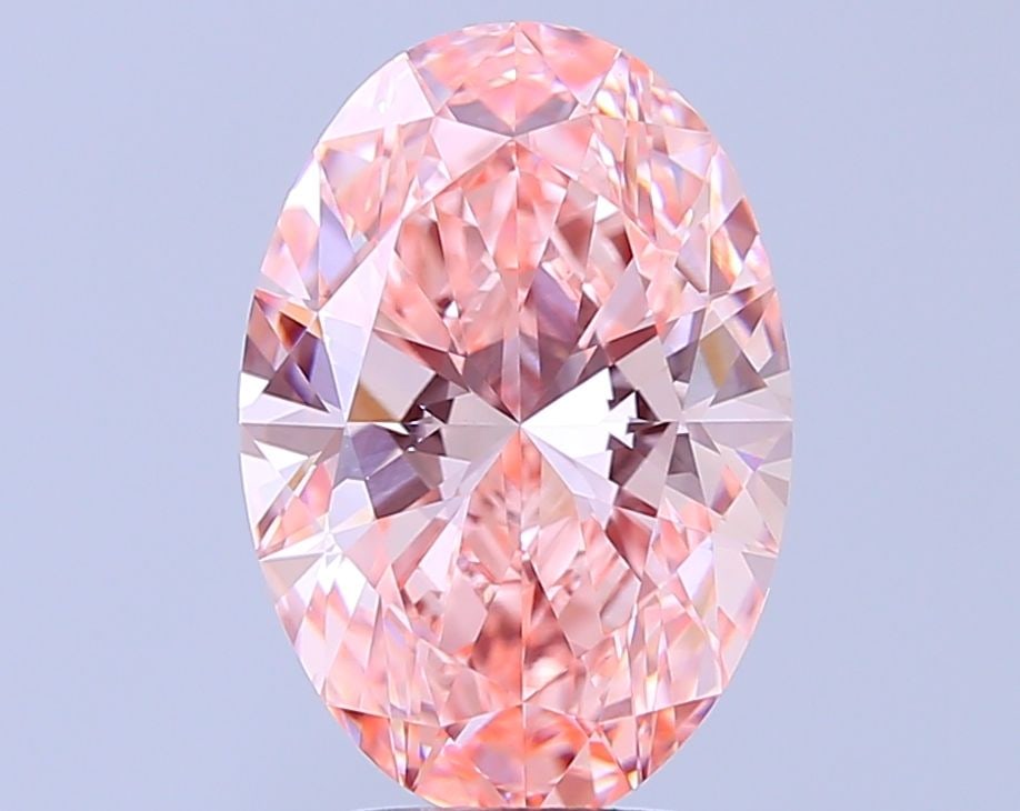 Loose Diamond - OVAL 4.02ct Fancy Vivid Pink VVS2: Loose Diamond - OVAL 4.02ct Fancy Vivid Pink VVS2 Source: This is a real non-mined Diamond that has been grown in a lab Shape: OVAL Carats: 4.02 Color: Fancy Vivid Pink Certification: IGI PLEASE