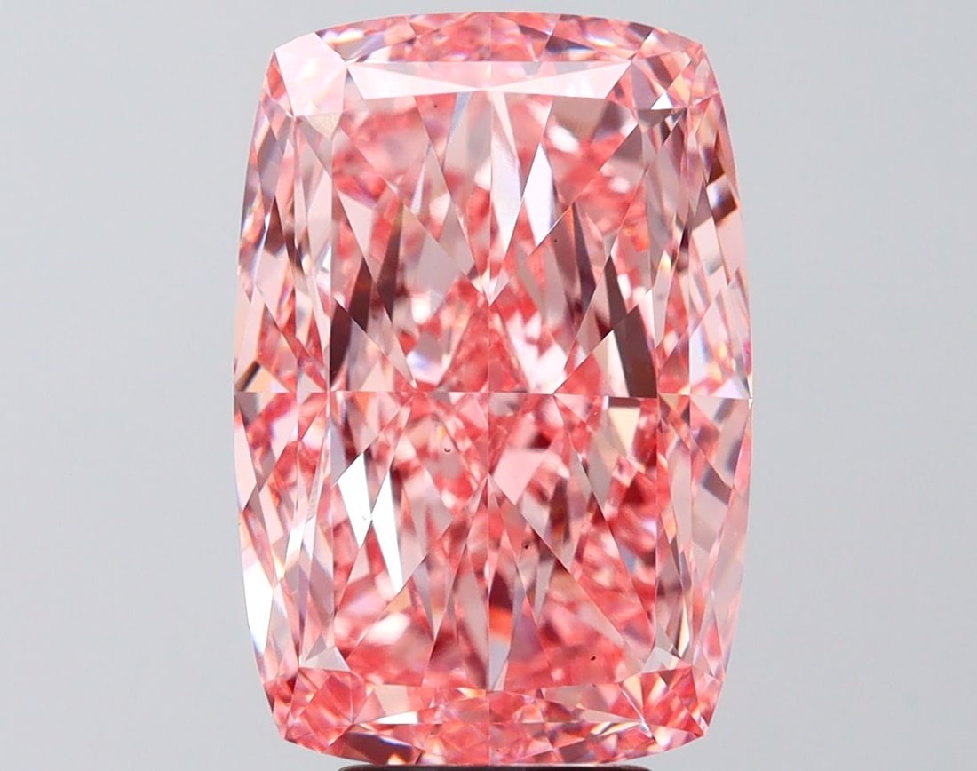 Loose Diamond - CUSHION MODIFIED 8.06ct Fancy Vivid Pink VS1: Loose Diamond - CUSHION MODIFIED 8.06ct Fancy Vivid Pink VS1 Source: This is a real non-mined Diamond that has been grown in a lab Shape: CUSHION MODIFIED Carats: 8.06 Color: Fancy Vivid Pink Certific