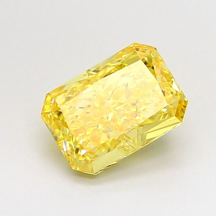 Loose Diamond - RADIANT 1.52ct Fancy Vivid Yellow VS2: Loose Diamond - RADIANT 1.52ct Fancy Vivid Yellow VS2 Source: This is a real non-mined Diamond that has been grown in a lab Shape: RADIANT Carats: 1.52 Color: Fancy Vivid Yellow Certification: IGI Vid
