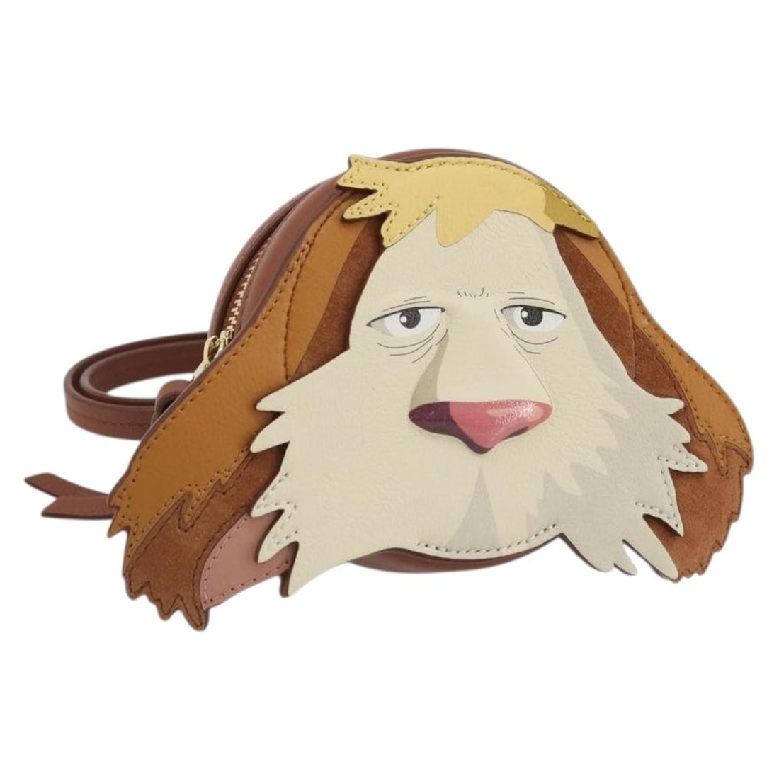 LOEWE Studio Ghibli Howl's Moving Castle Hin Leather Shoulder Bag Brown: LOEWE Studio Ghibli Howl's Moving Castle Hin Leather Shoulder Bag Brown A LOEWE shoulder bag in brown and gold leather, made in Spain. The bag comes with a dust bag and item box. It is noted as being 