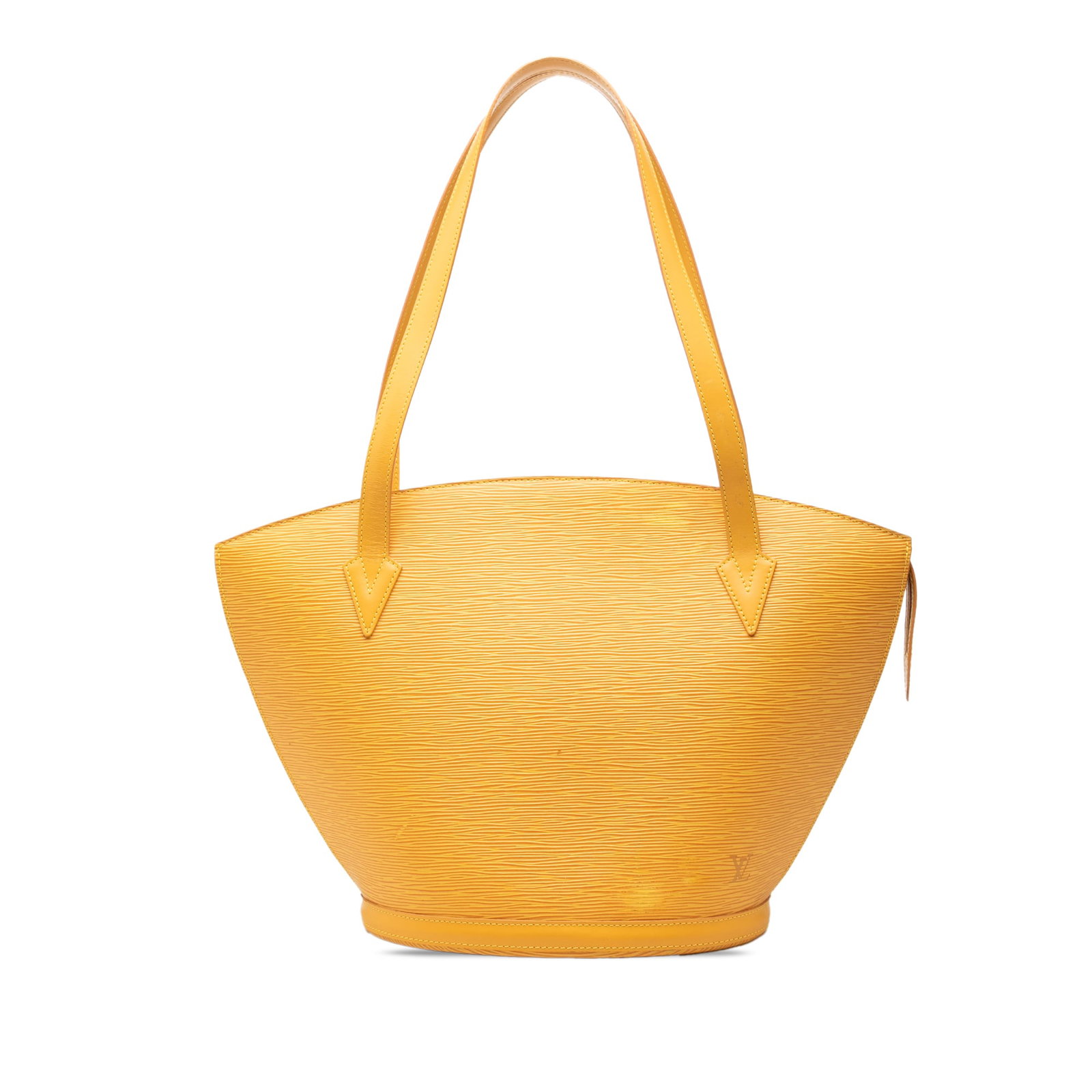 Louis Vuitton Saint Jacques PM Long Strap Epi Leather Shoulder Bag: Louis Vuitton Saint Jacques PM Long Strap Epi Leather Shoulder Bag Louis Vuitton Epi Saint Jacques PM Long Strap shoulder bag in yellow epi leather with flat leather straps, a top zip closure, and an 