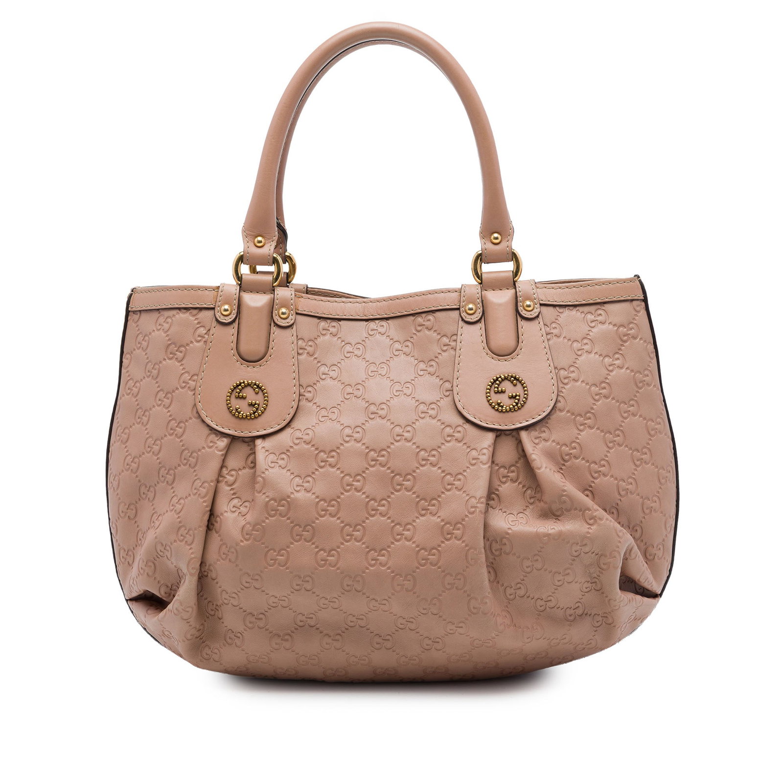 Gucci Guccissima Scarlett Leather Tote Bag Brown: Gucci Guccissima Scarlett Leather Tote Bag Brown The Guccissima Scarlett Tote is crafted in embossed leather with rolled leather handles and an open top with a magnetic snap closure. The interior incl