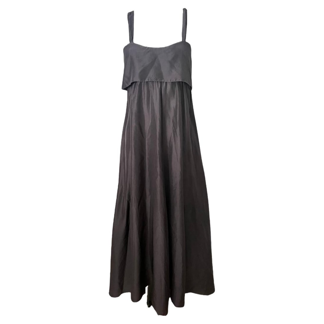 Forte Forte Silk Floor Length Dress in Black Open Back (1 of 7)